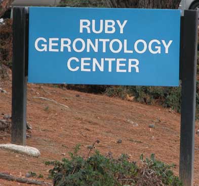 Ruby Gerontology Cener sign